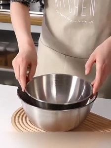Heavy Duty Stainless Steel Mixing Bowls Set Thick Commercial Grade Salad Bowls BakingCooking Food
