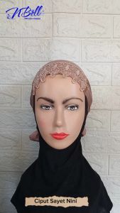 CIPUT RENDA TALI IKAT SAYET DALAMAN JILBAB UNTUK IBU
