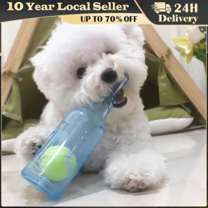 Golden Retriever Pet Chew Toy Sound Bite Resistant Molar Floating Rubber TPR Tennis Bottle Pet Bottle Ball Squeaky Toy Accessory