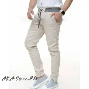 CELANA CHINOS RIP FULL PINGGANG KARET/CHINOS PRIA REMAJA DEWASA STREET MELAR