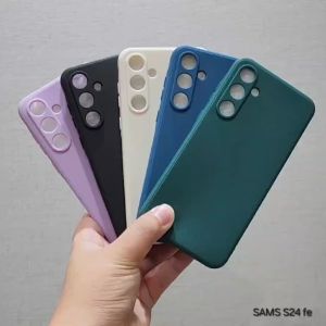 Samsung S24 FE Macaron Square Softcase Candy Macaron / Case Square Edge