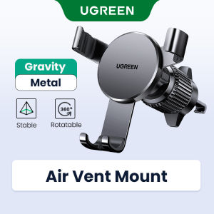 UGREEN Car Vent Phone Mount Gravity Phone Holder Hands-Free Car Air Vent Mount Auto Lock for iPhone 15 14 13 Pro Max iPhone 15 14 Plus Galaxy S22 S9 S10 Realme Phone Holder
