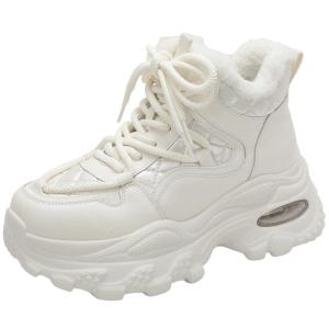 Josiny | Elevating Insulated Fur-Lined Thick Sole Womens Dad Shoes