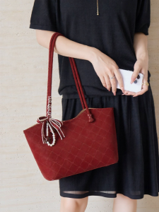 Josiny | Large Capacity Fashionable Tote Bag for Women Red