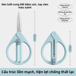 GLUECHEE | Kéo Trẻ Em Nhỏ có Teflon Không Dính Có Thể Thu Vào