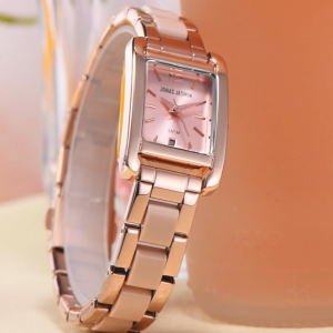 Jam Tangan Wanita Original Jonas Jasmin 2291 Analog Watches Rantai Stainless Steel kombinasi Water resistant Free Box