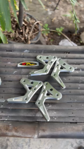 BREKET KUPINGAN LAMPU DEPAN RXKING RXK BPRO 3D SILVER