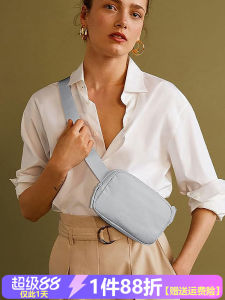 Nylon Single Shoulder Yoga Bag Waterproof Outdoor Running Waist Bag Casual Sport Fitness Bag for Men And Women