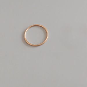 HANXIUNI | Slim Minimalist Rose Gold Solid Titanium Steel Ring
