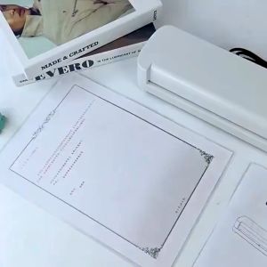 A4 Photo Film Laminator Machine Corner Rounder Paper Cutter Plastic Sealing Small-sized Office Hot&Cold Laminating封膜机