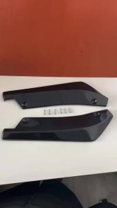 2PCS Car Front Rear Bumper Scratch Protector Strip Lip Spoiler Diffuser Splitter Extension Carbon Fiber Winglets Side Skirt