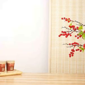 Pajangan Meja Wedding Dekorasi Lemari Logo Shuang Xi Mewah Merah Ukuran 30cm Aesthetic