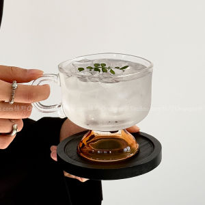 แก้วน้ำกาแฟแบบมีขา แก้วน้ำเย็นแบบมีด้ามจับ แก้วน้ำร้อนแบบมีขา แก้วน้ำใส แก้วน้ำสำหรับใช้ในบ้าน แก้วน้ำเย็น แก้วน้ำกาแฟ อุปกรณ์เสริม