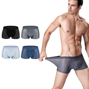 4pcs Mens đồ lót quần lót đùi cho nam vải visco thoáng khí lưới underpant sự mềm mại chàng trai quần lót boxershorts