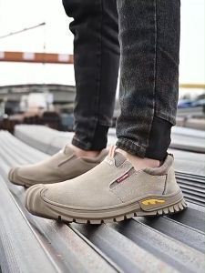 Sepatu Safety Ujung Besi Baja Sepatu Safety Slip On SI07 Trendy