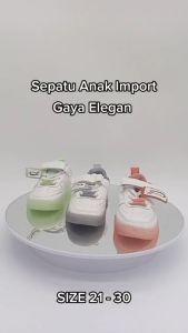 Sepatu Sneakers LED Anak Perempuan Import