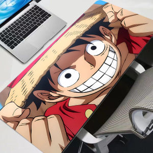 Bandai | 90x40cm Rubber PC Mousepad One Piece Luffy New Gamer Gaming New Mouse Pads Bigs Desk Keyboard Mat Computer Laptop Mat