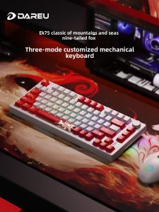 DAREU | Customizable Mechanical Keyboard 3-Mode Wireless Gaming Keyboard