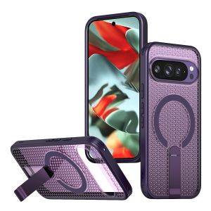 szhaiyu | Phone Case for Google Pixel 10 9 Pro XL 10A 9A Transparent Particle Heat Dissipation PC Board Bracket Magnetic Protective Cover