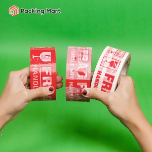 Isolasi Lakban Fragile Merah 45 mm x 90 Yard