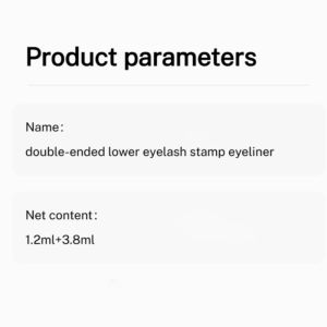 ✨HOT SALE✨【Eyeliner + Eyelash Stamp】Eyeliner Pencil Sweatproof Dualended Pen/Color-Locking Long-Lasting No Smudging/Matte Pearlescent All-In-One Brightening Eye Makeup