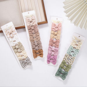 10 Cái/Bộ Kẹp Tóc Mini Hình Ca Rô Cho Bé Gái Kẹp Tóc Caro Dễ Thương Phong Cách Hàn Quốc Phụ Kiện An Toàn Cho Trẻ Em