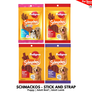 Pedigree Schmackos Meat Jerky Adult Puppy Dog 70g Dogs Food Snack Treat
