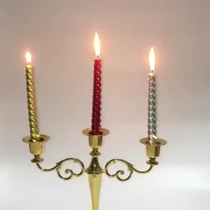 4pc/box Spiral candle Paraffin wax smokeless clean burning birthday wedding party decoration romantic atmosphere