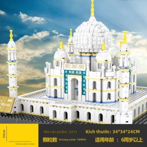 Bộ Khối Xây Dựng Mô Hình Kiến ​​trúc Nổi Tiếng Thế Giới - Tháp Eiffel Taj Mahal Villa Đồ Chơi Gạch Sáng Tạo Dành Cho Trẻ Em Và Người Lớn