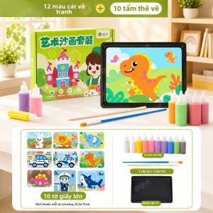YUGUANG | Bộ Đồ Chơi Giáo Dục Tự Làm Tranh Cát Sáng Tạo
