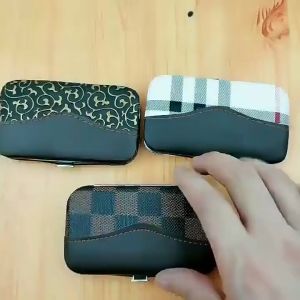 Manicure Set 7 in 1 Gunting Kuku Nail Art Set Dompet Menicure Pedicure Set Gunting Kuku Stainless