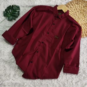 kemeja polos. kemeja dewasa. kemeja panjang. Hem pria. atasan pria