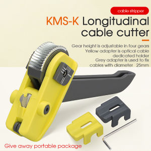 KMS-K Cable Jacket Slitter Optical Fiber Tool Longitudinal Stripper Fiber Optical Cable Sheath Opener Cutter