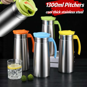 Korean pitcher stainless steel water bottle water cooler jug insulated tumbler water jug flask tumbler insulated pitcher juice jar for business beverage dispenser cold brew coffee pitcher kittle stainless metal pitcher water bottle for refrigerator