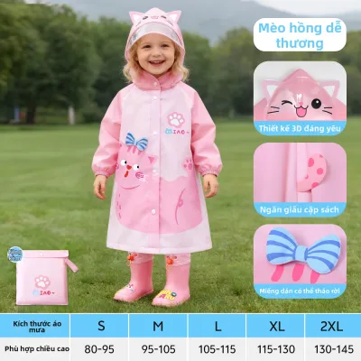 Áo Mưa Chống Thấm Cho Trẻ Em