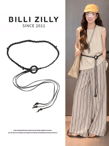 BILLI ZILLY | Ethnic Style Braided Waist Rope Female Accessory