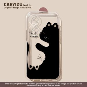 Transparent Silicone Phone Case for Honor 100 pro 90gt 80se 70pro 60/50 50 Anti-fall Full Cover Huawei 20pro Cartoon Honor 10 Youth Edition