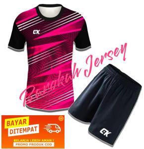 1 SET JERSEY BADMINTON VOLLY FUTSAL BAJU DAN CELANA BULUTANGKIS FUTSAL SENAM GYM