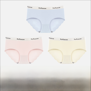 MiiOW | กางเกงชั้นในผ้าไหมน้ำแข็งสำหรับผู้หญิง ไร้ตะเข็บ บางเฉียบ สำหรับฤดูร้อน กางเกงชั้นในแบบโยคะ ฟิตเนส ออกกำลังกาย สำหรับเด็กสาว 5 ตัว