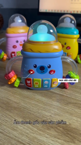 Đồ Chơi Bình Sữa Ngậm Nướu Phát Sáng Phát Nhạc Tiếng Anh Xúc Sắc Cho Bé 3M+ CarynLAZADA