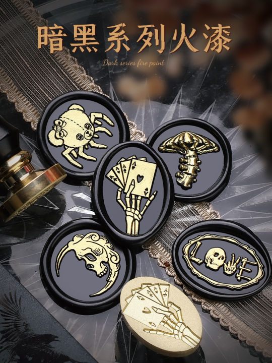 Nhãn Dán Bằng Sáp Đỏ Đầu Đồng Série Noire 2 Sticker Phong Bì Thủ Công ...