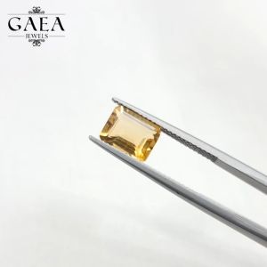 Citrine (Octagon) | 黄水晶 | November Birthstone | Natural Gemstones | Batu Permata Asli