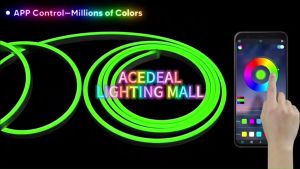 AceDeal [Support Lalamove Bulk Orders] 12V Dimmable Eye Protect RGB Strip 5 Meter w/ Plug Flexible Neon Light Outdoor Waterproof Smart Tuya Wi-Fi Bluetooth LED Strip Light Control Sign Neon Light Tape Ribbon Back light Decoration