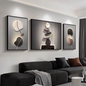 Elegant Luxe Minimalist Abstract Decorative Painting
