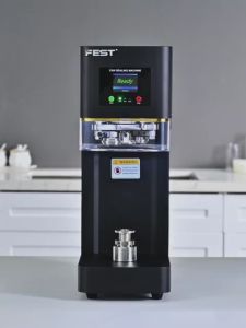 เชิงพาณิชย์ ร้านชานม เครื่องซีลกระป๋องอัตโนมูลครับ เครื่องซีลกระป๋อง