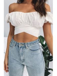 เสื้อยืดคอวีสีพื้นแขนสั้นทรงสลิมฟิตสำหรับผู้หญิง ฤดูร้อน 2024 วัสดุอื่นๆ 100% คอวี เสื้อเชิ้ตแขนสั้น เสื้อเชิ้ตแขนสั้น