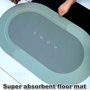 Super Absorbent Diatom Mud Pad Kitchen Floor Mat Bath Pad Anti-Slip Carpet Kitchen Alas Kaki Dapur Modern 硅藻泥吸水地墊厨房