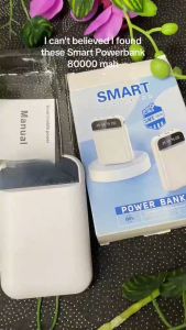 mini power bank 50000mAh power bank original branded with 2 LED flashlight Portable 2USB Fast Charging Slim Charger
