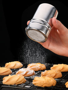 Stainless Steel Baking Cocoa Powder Matcha Cake Dusting Bottle Sugar Powder Sieve Home Use Ultra Fine Filter Sieve