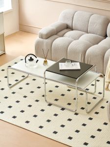 Puang | Adjustable Cream Style Living Room Table Set